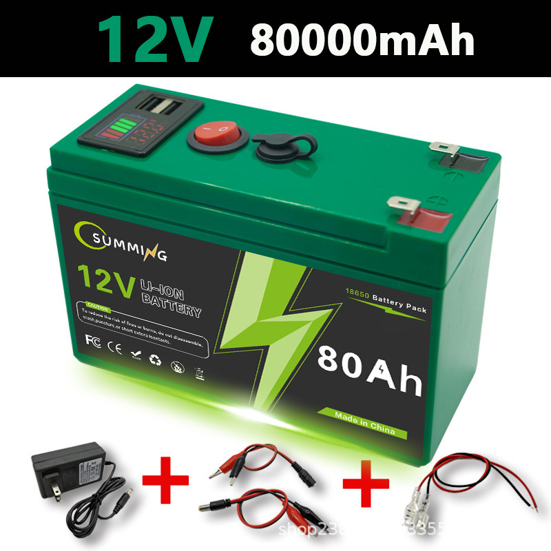 12V150Ah 充電式バッテリー、USB 電源ディスプレイポート付き、多目的バックアップリチウム電池|undefined