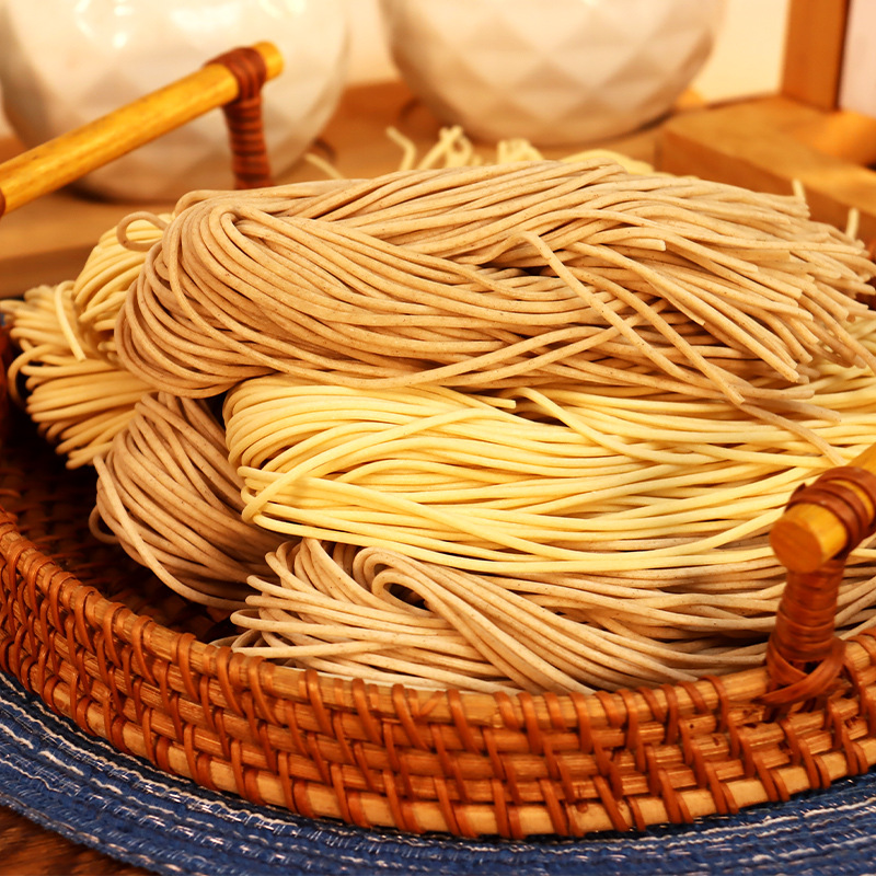 400g/bag Mix Grain Noodles Hand-pulled Buckwheat Noodles Fresh Noodles Semi-dry Ramen Breakfast Instant Noodles