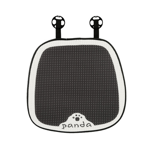 Cartoon panda car seat cushion summer all-season ice silk breathable simple car seat cushion lumbar headrest