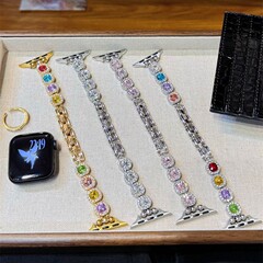 方糖彩钻表带适用于苹果Apple手表带iwatch10/987654321SE手表带