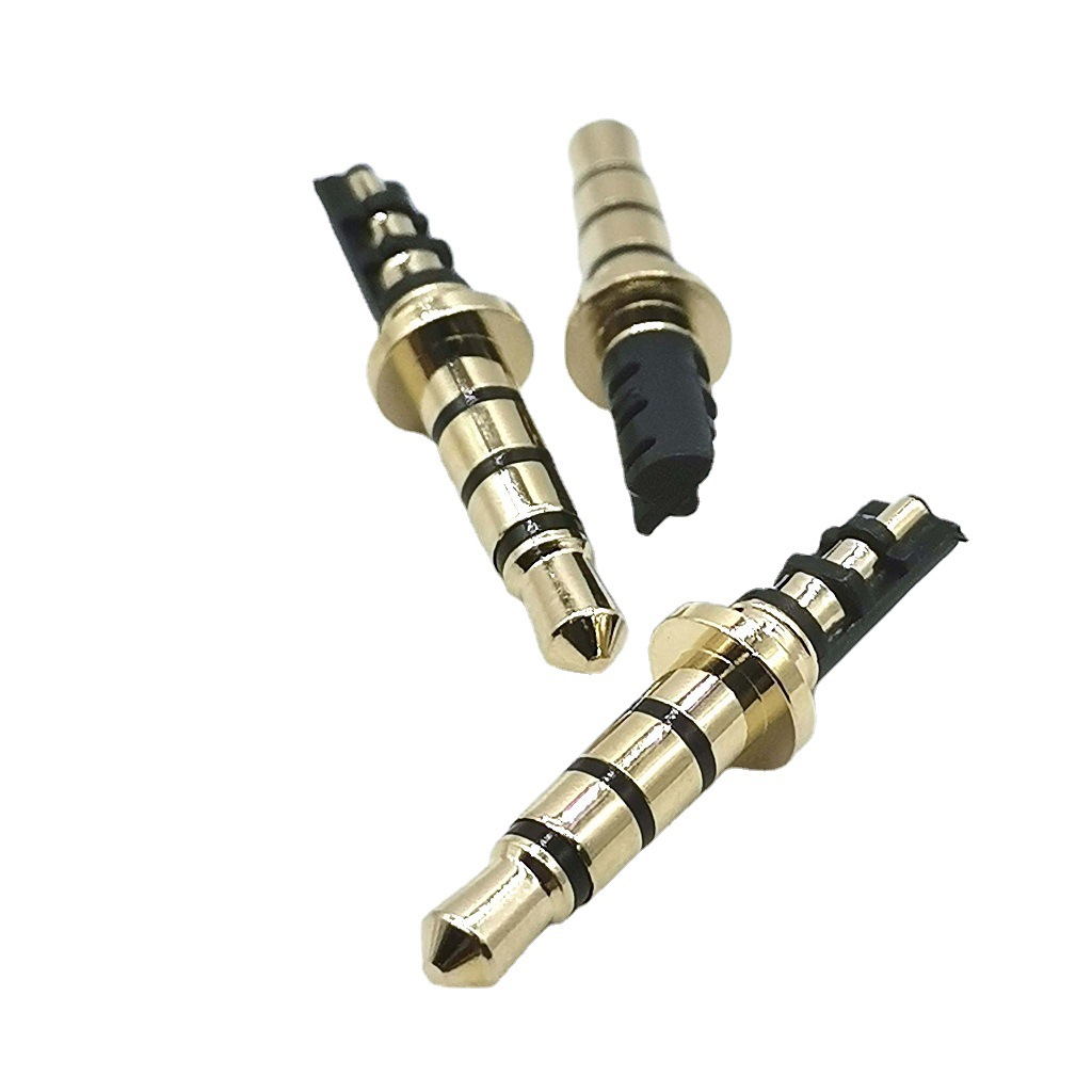 DC3.5*6.0四级镀金冲盘 耳机插头电脑周边 DC3.5四级音频插头