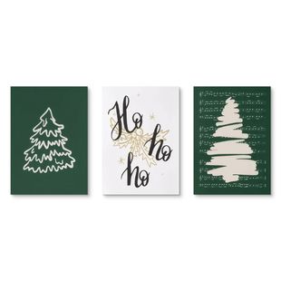Cross-border Platform for Modern Nordic Cartoon Green Christmas Tree Bedroom Living Room Frameless Decorative Painting Core Hanging Painting
