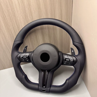 wheel assembly X1X2X3X4X5X6X7 foreign – Steering wheel - flat-bottom-black-frame-m5-assembly