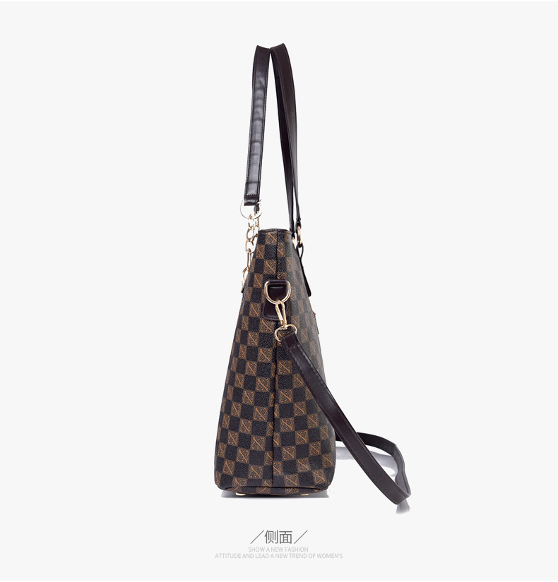 Cross-border 2024 new women's bag, European and American fashion trend printed six-piece set, mother and child bag, hand-held bag, shoulder crossbody bag undefined