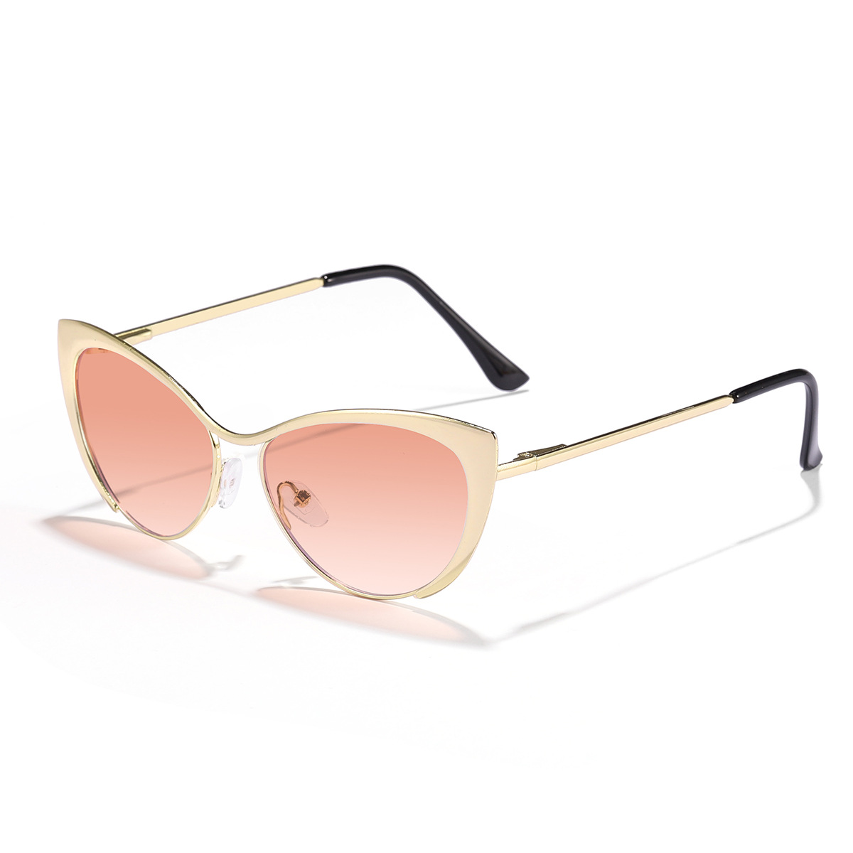 Nuevo europeo y americano y2g caliente chica estilo metal marco retro gato ojo moda anti-azul gafas de luz