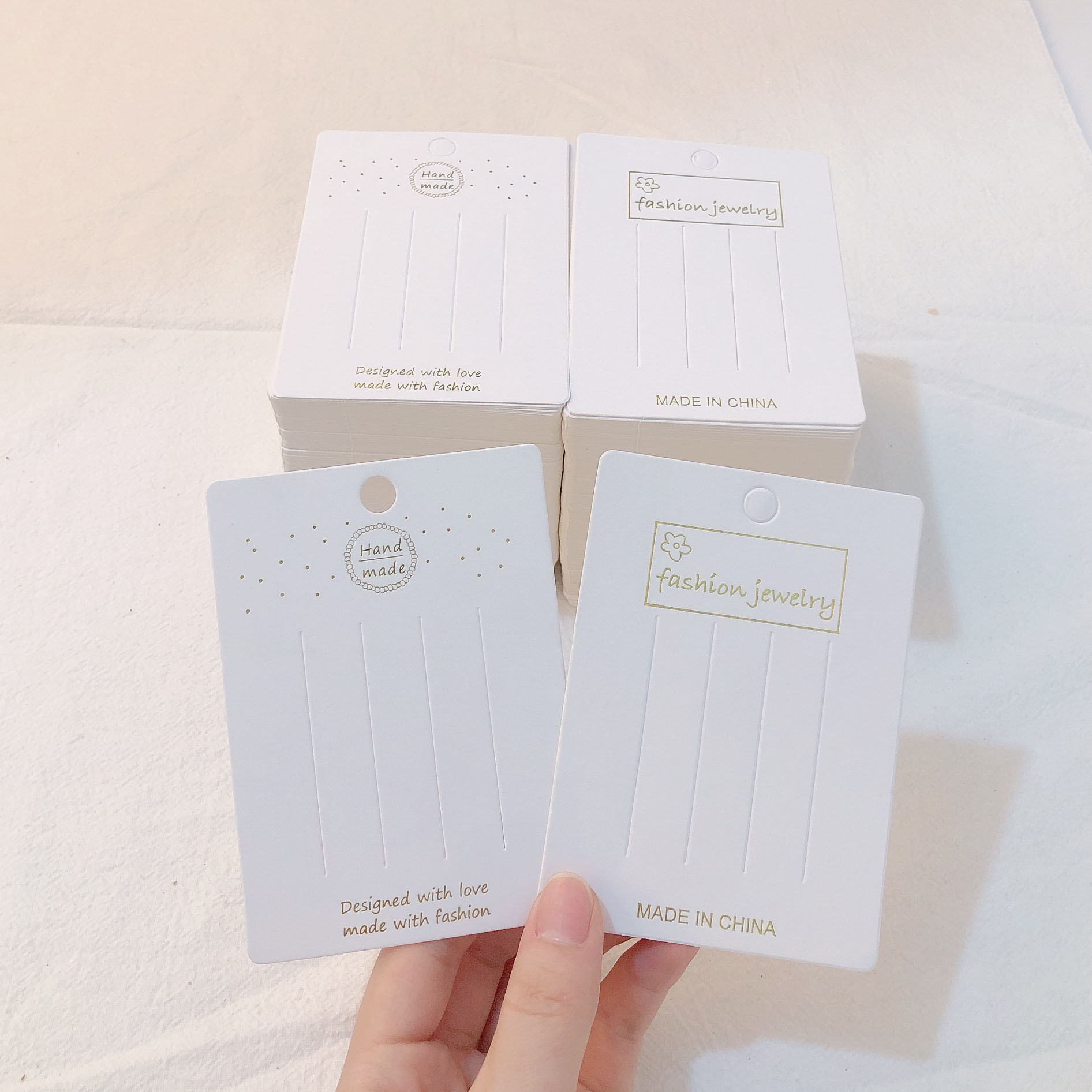 Corea del Sur Dongdaemun misma tarjeta de moda embalaje engrosada horquilla accesorios para el cabello de doble uso cartón coreano