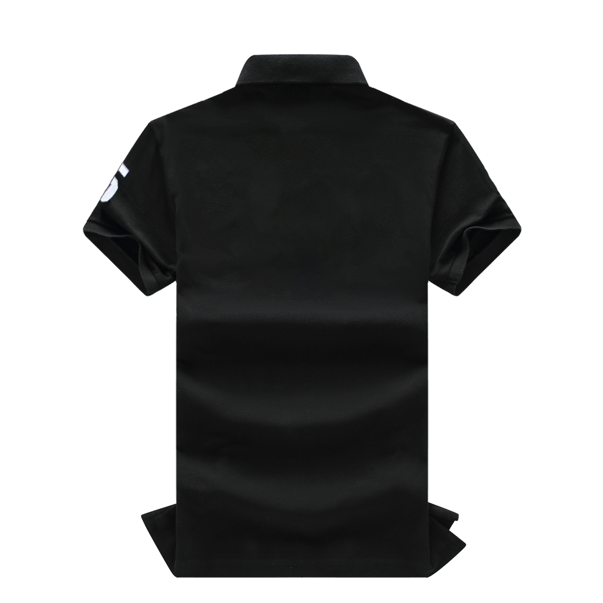 Nueva Camiseta Polo para Hombre, Algodón Bordado, Manga Corta, Informal, Deportiva, Comercio Transfronterizo, Negra, Simple, Holgada, Ajustada, Talla Grande.
