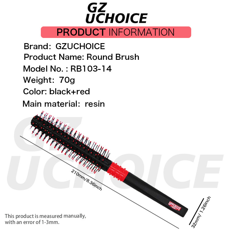Uppercutオイルヘッドローラー櫛メンズローラー櫛超細いローラー櫛ナイロンニードルローラー櫛ビッグバックレディースカール|undefined