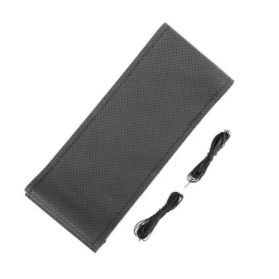 Steering wheel cover – Cover - first-layer-pure-cowhide-full-hole-black-thread-default-item