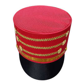 英国红色高顶帽硬顶男款欧美高筒礼帽乐演出仪仗队帽子批发