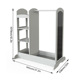 Gray clothes hanger