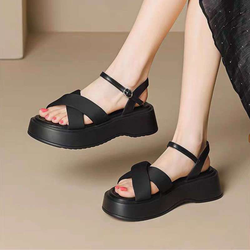 Sandallas deportivas de suela gruesa para mujeres 2026 explosión universal hombre pequeño alto aumento cómodo sandalias romanas para mujeres