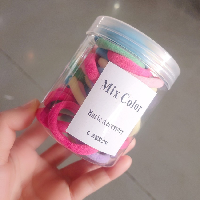 Alto elástico grueso banda de pelo sin costuras cuerda de pelo lazo femenino banda de goma coreano simple tocado accesorios para el cabello cuerda de pelo cubierta de cuero