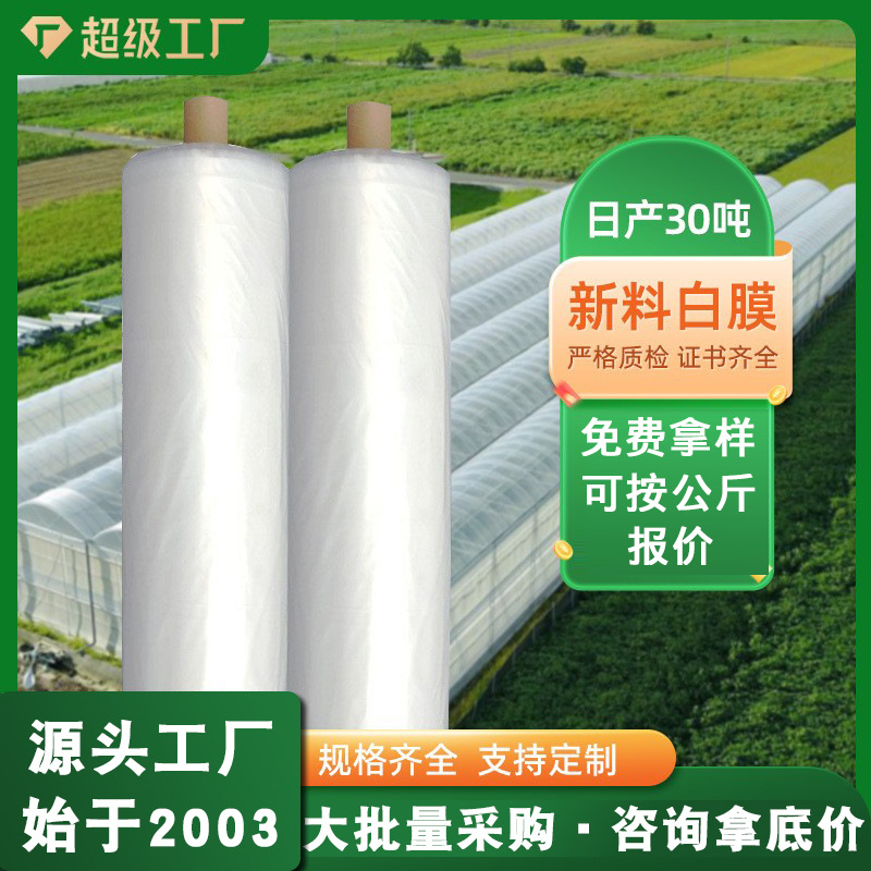 Lámina de plástico para invernadero, película agrícola de PE transparente, lámina de plástico para invernadero impermeable, embalaje transparente, película de plástico engrosada para uso agrícola