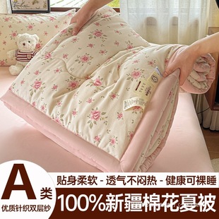 Summer Quilt Pure Cotton Machine Washable 2025 New Thin Quilt Summer Quilt Air-Conditioned Summer Quilt Air-Conditioned Quilt