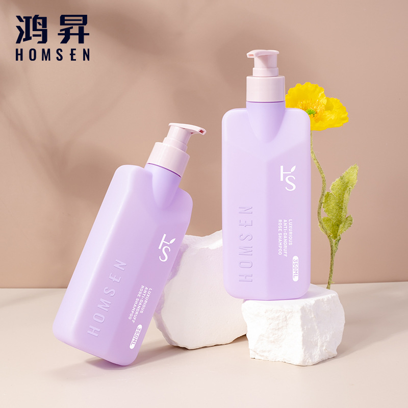28牙350ML分装瓶子 洗发水护发素沐浴露瓶 洗护空瓶子 多面瓶