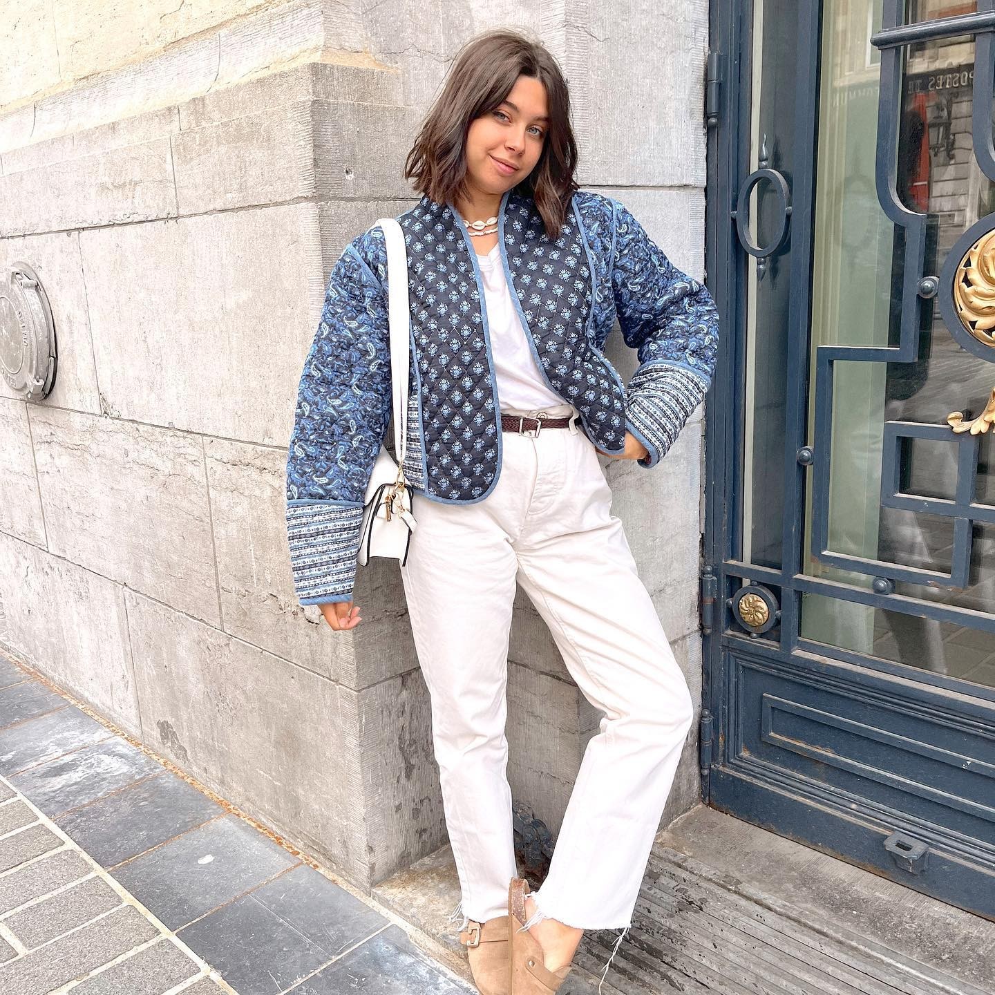 Women's Reversible Printed Jacket Lightweight Autumn Cotton Coat_voghion.com