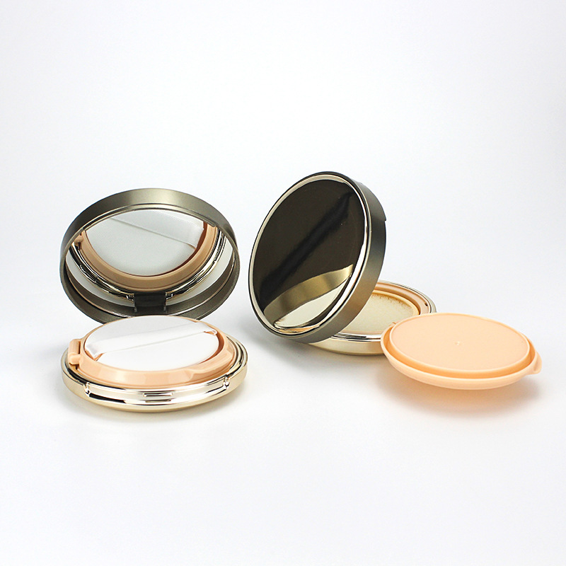 En stock caja de cojín de aire material de embalaje corrector BB crema Fundación embalaje redondo puff caja de cojín de aire caja vacía caja de cojín de aire cuadrado