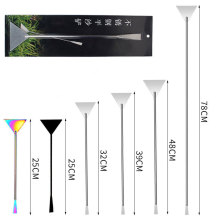 厂家供应高品质平砂铲不锈钢平沙器水草造景工具黑色碳化平砂器