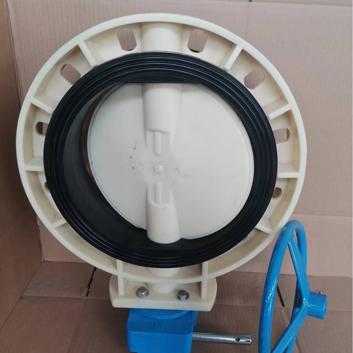 供应ABS涡齿蝶阀 EPDM阀座 D371X-6S DN300 ABS管阀件 水处理用