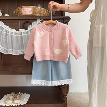 婴儿衣服毛衣秋装女宝宝套装开衫新款甜美婴幼儿一岁春秋季两件套