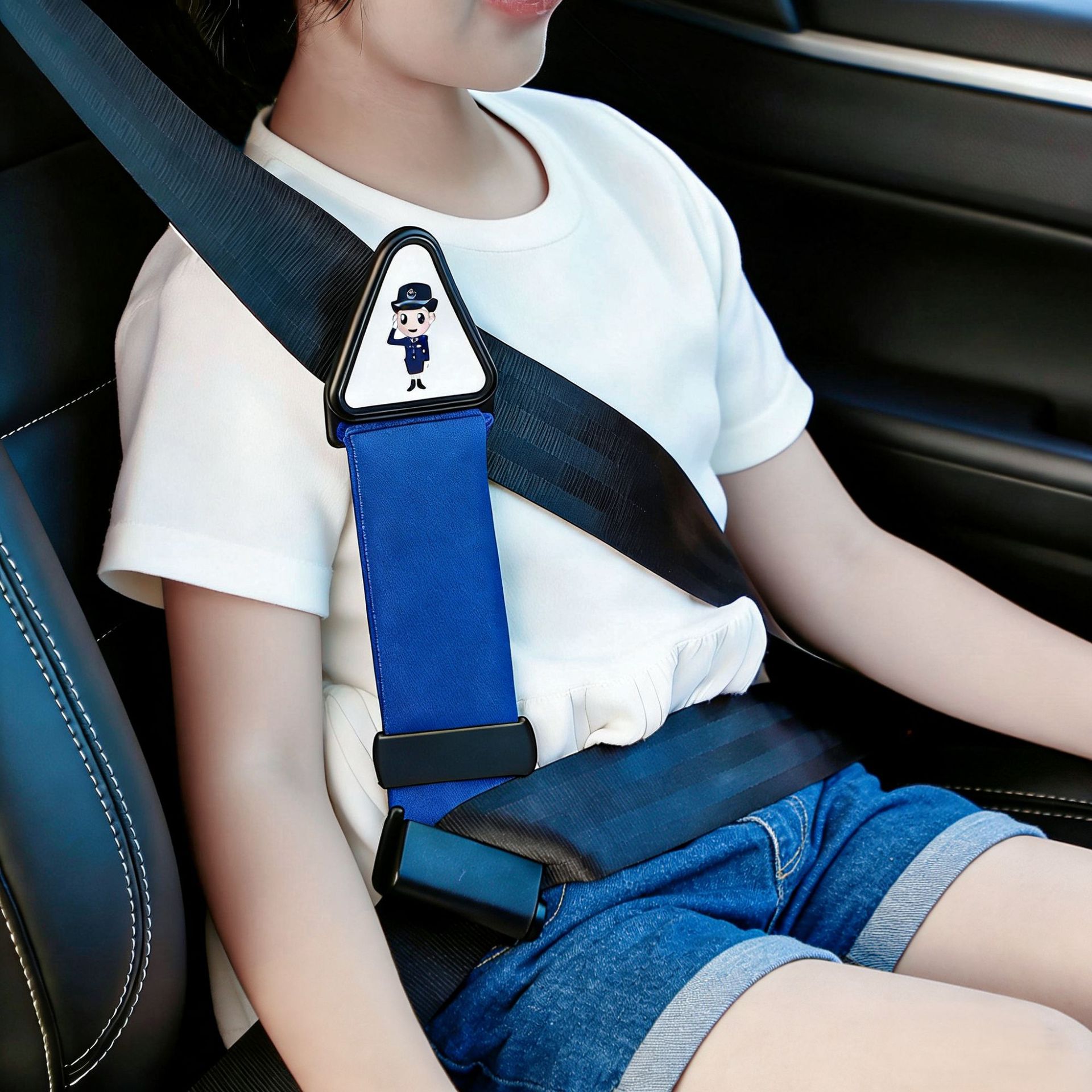 Universal Seat Belt Adjuster Car Seat Belt Holder Seat Triangle Holder Child Shoulder Protector Limiter