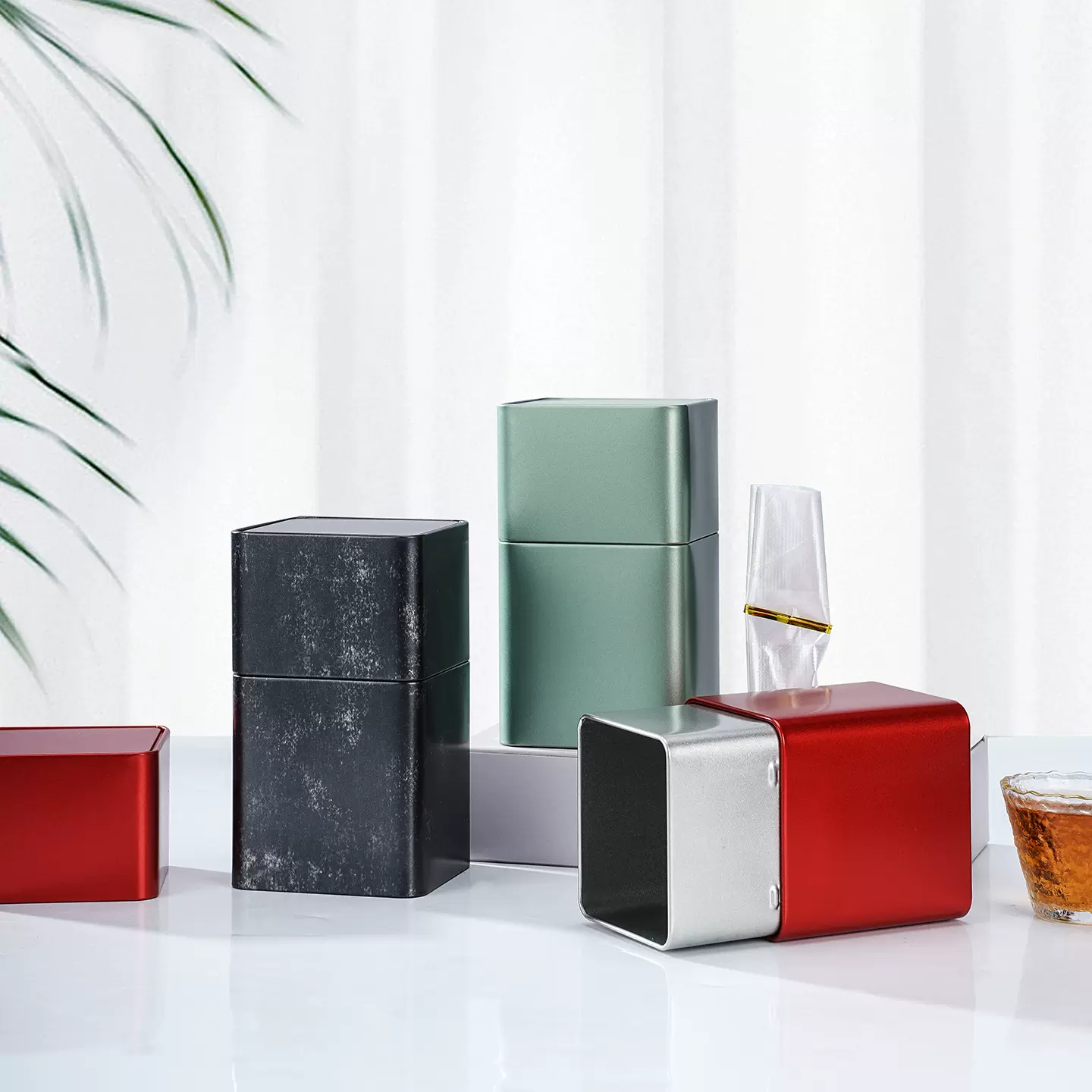 新款茶叶罐空罐125g密封罐铁罐茶叶盒铁盒龙井信阳毛尖包装罐