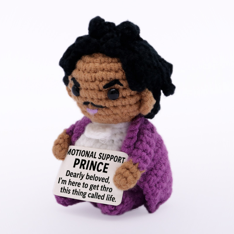 跨境爆款Prince Crocheted Emotional Support Dolls毛线玩偶成品|undefined