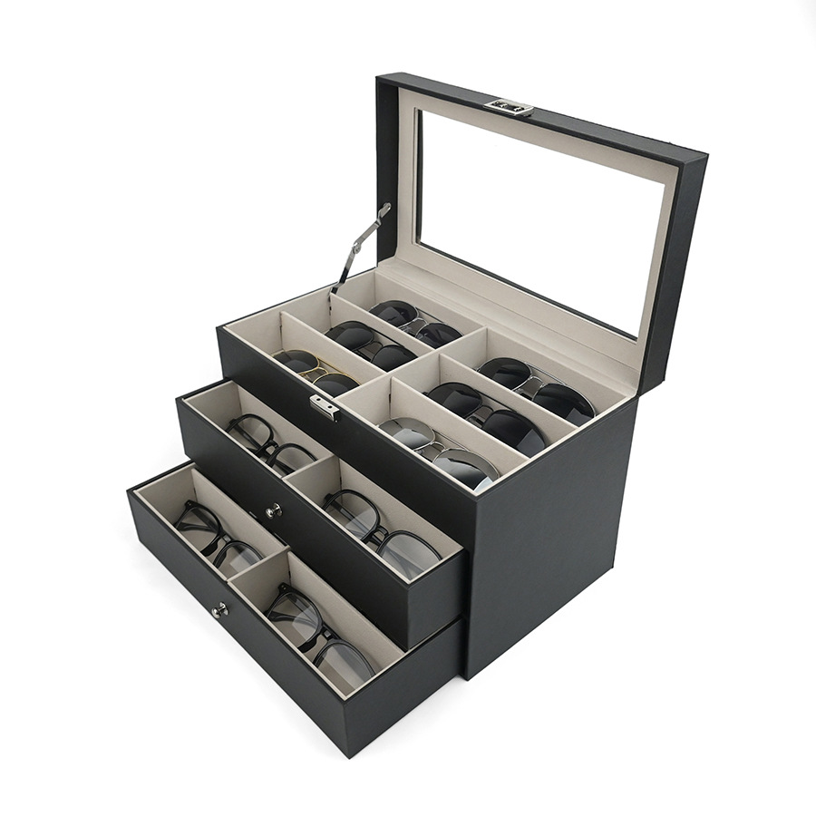 現物天然レトロ木製眼鏡ケース眼鏡収納ケース太陽胡桃木眼鏡包装ケース卸売り