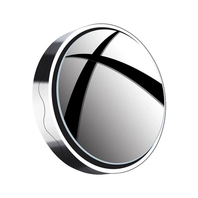 Large field of view rear view auxiliary mirror: Auxiliary Reflective 360-Degree Suction Cup