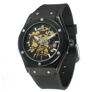 Forsining European and American Style Men's Fashion Casual Cut Out Skeleton Fully Automatic Mechanical Watch Wholesale