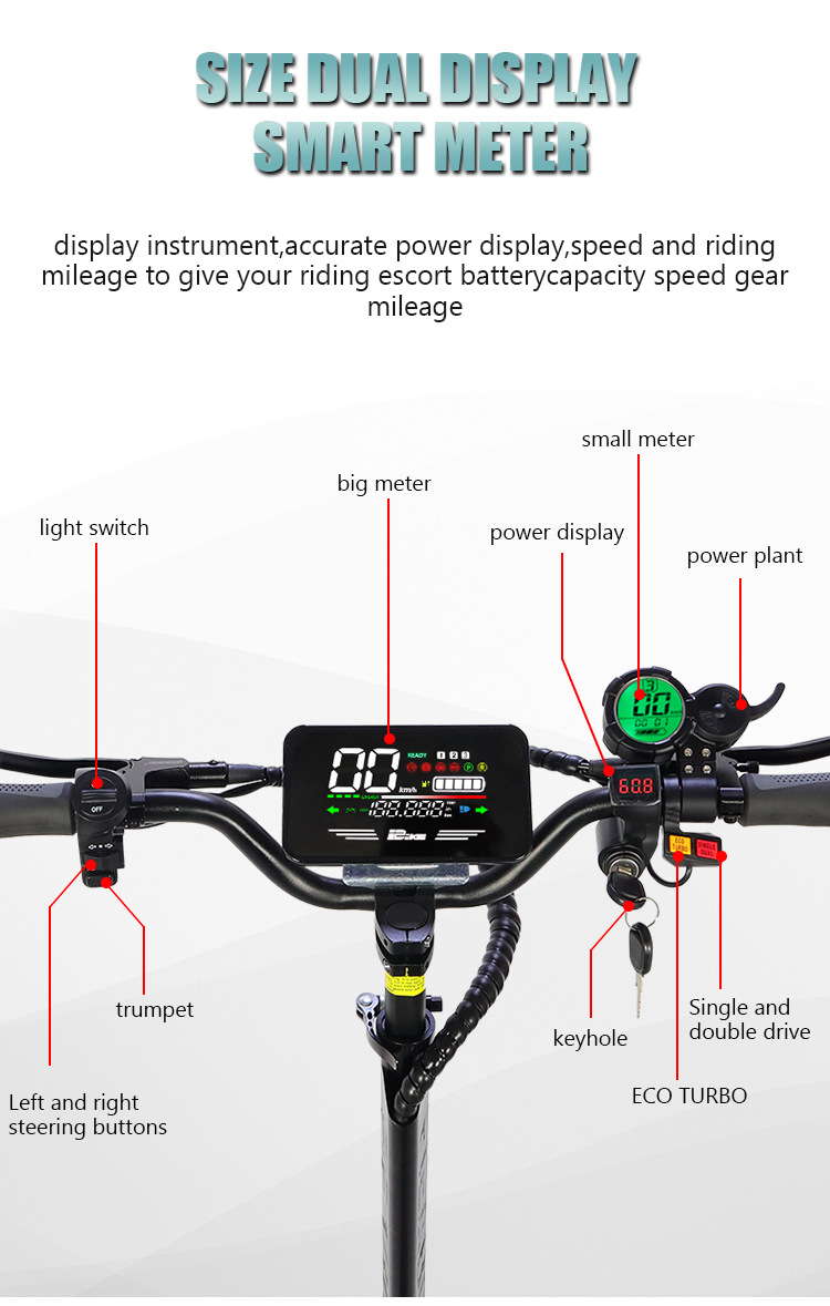 Electric Scooter with High Range, Portable and Foldable, Two-Wheeled Scooter, Lithium Battery-Powered, Performance Portable