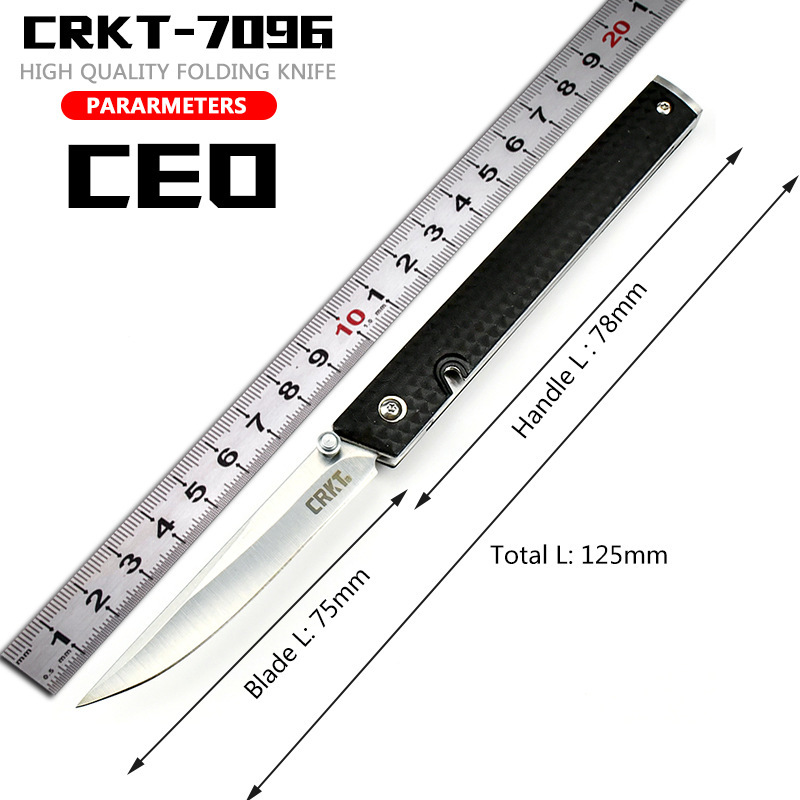 户外折叠刀7096厂家直轴承快开供防身折刀锋利刀随身口袋刀具锋利