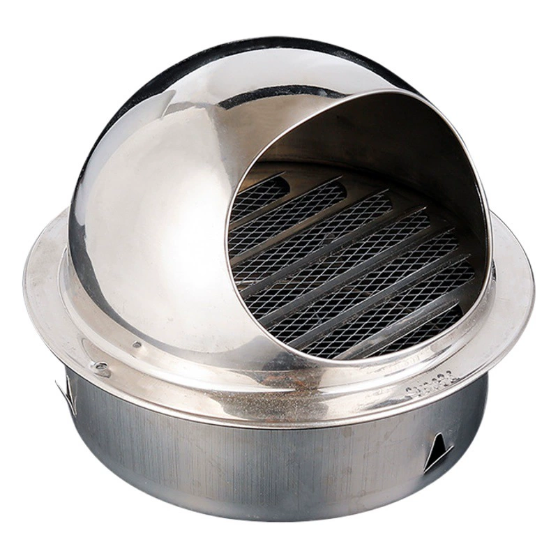 304 нержавеющая сталь ветряная крышка обратный клапан наружной стены вытяжного вытяжного вытяжного отверстия 201 толстый вытяжной кожух воздуховода вытяжной кожух