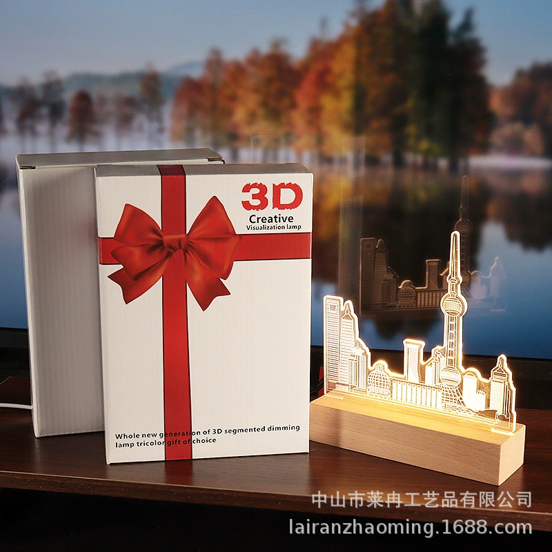Creative night light, commemorative lights, Birthday gift, 3D