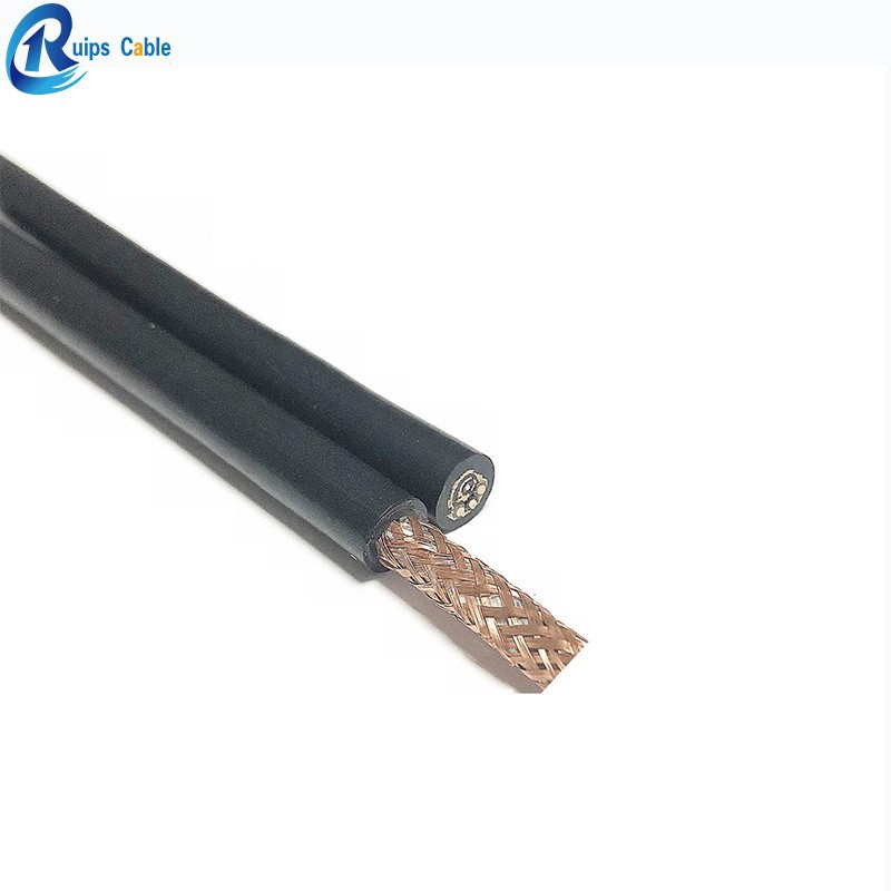 PUR聚氨酯防海水视频+电多芯组合水密电缆水下机器人摄相机录像线