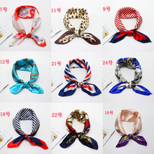 职业小方巾商务印花银行酒店春秋夏季百搭移动空姐女士防晒丝巾