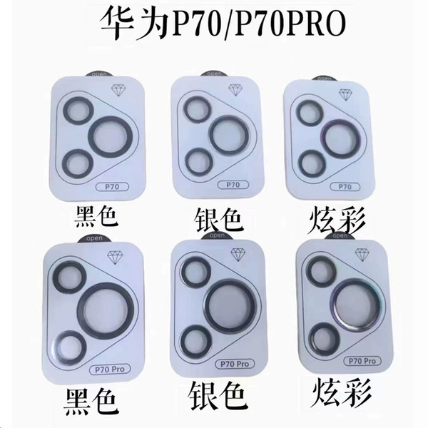 White colour circle, black lens