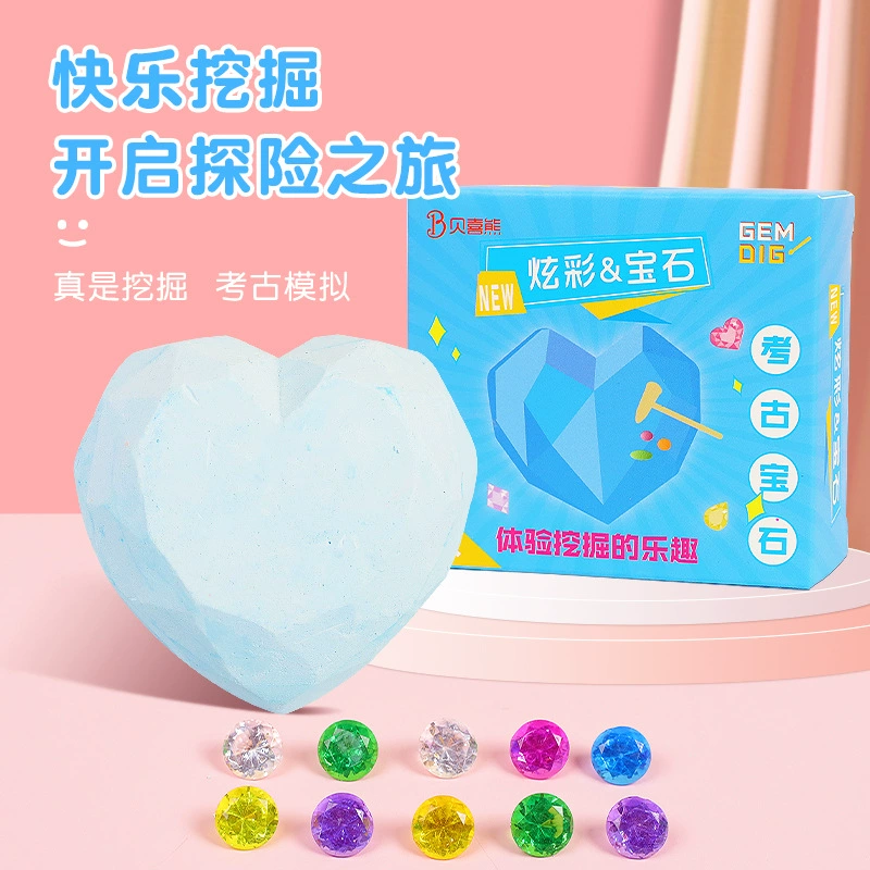 Детские археологические раскопки игрушки креативные подарки Драгоценные камни Драгоценные раскопки
