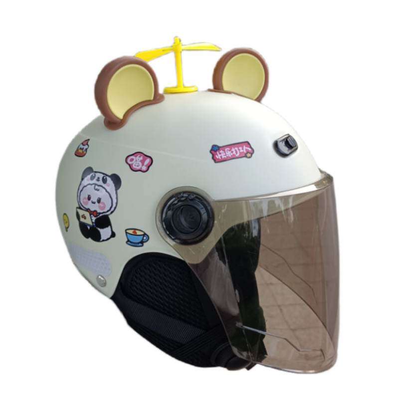 Universal electric car girl's, half helmet