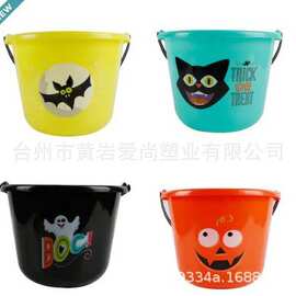 【美国热销】专业生产食品级可以印logo精美鬼节桶