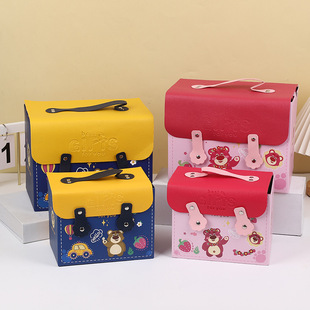 Baby Full Moon Gift Box Empty Box Children's Gift Bag 10th Birthday Packaging Box Accompanying Gift Cartoon Return Gift Box