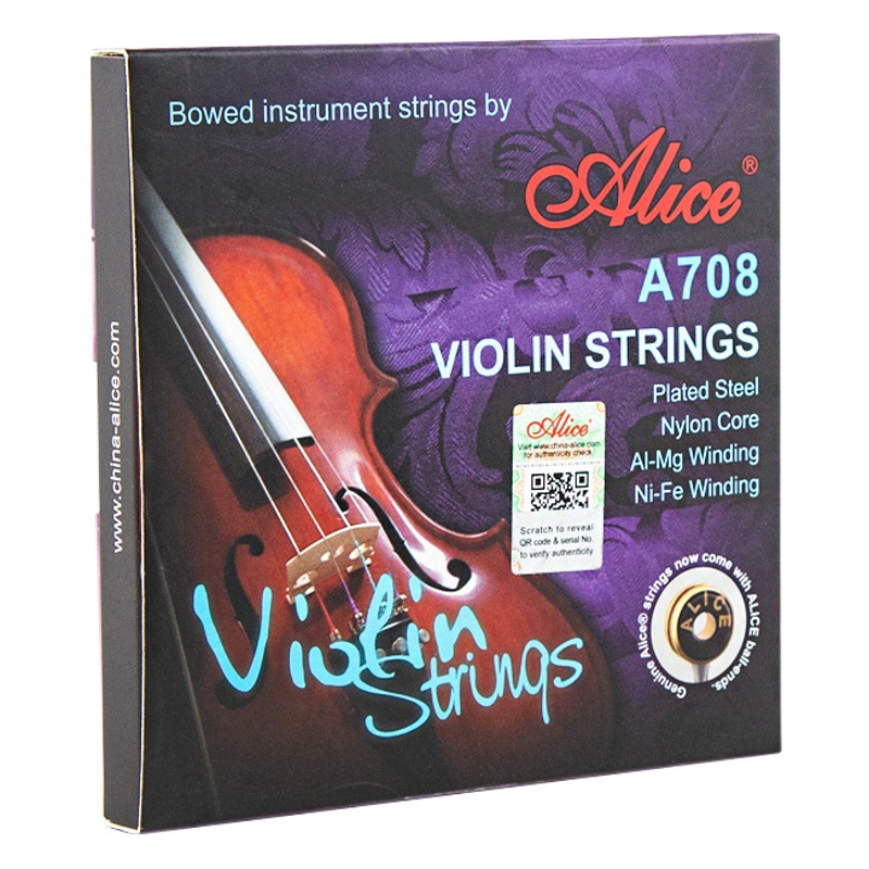 Alicia cuerdas de violín 4/4 3/4 1/2 núcleo de acero cuerdas de nylon cuerdas traje cuerdas