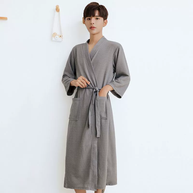 Long autumn thin bathrobe for beloved, summer pijama, plus size