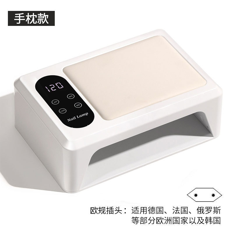 Lámpara de manicuría de gran espacio, tienda de manicuría especial para usar lámpara de asado de uñas extraíble almohada multifuncional luz de terapia de uñas transfronteriza