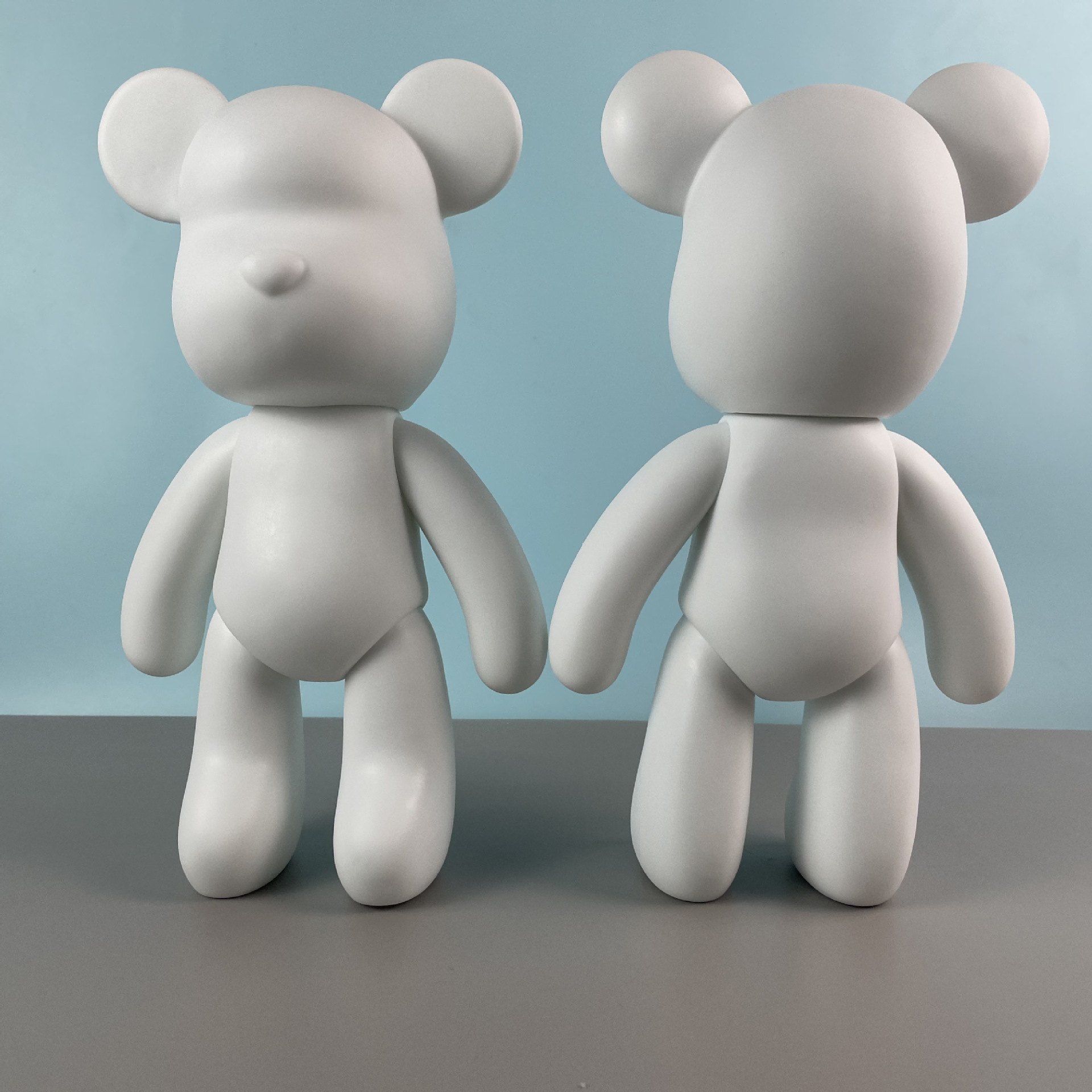 흰색 배아유체곰 33cm_구멍 없음