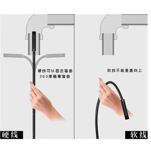 Mobile Endoscope Car Maintenance Sewer Pipe Industrial Endoscope Waterproof High Definition Detection Probe 5.5mm