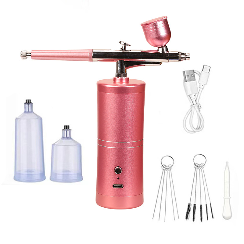 Pulverizador de agua hidratante de nano nivel de alta presión eléctrico de pulverización en frío de mano para el hogar, medidor de inyección de oxígeno de importación de belleza ligera, pistola de pulverización de maquillaje