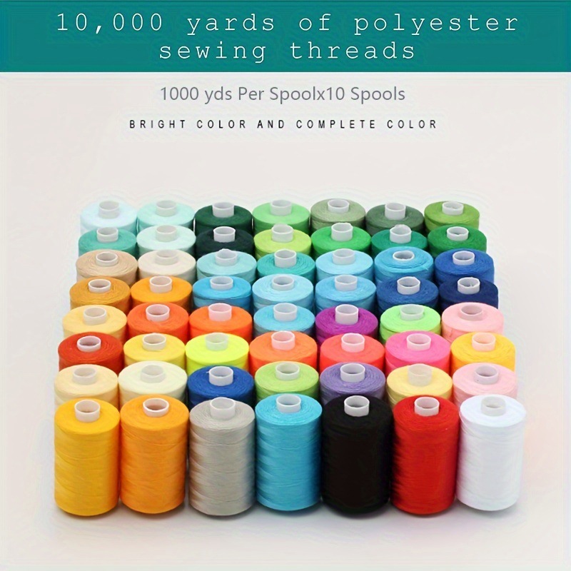 Household sewing thread Color sewing machine thread Black and white…