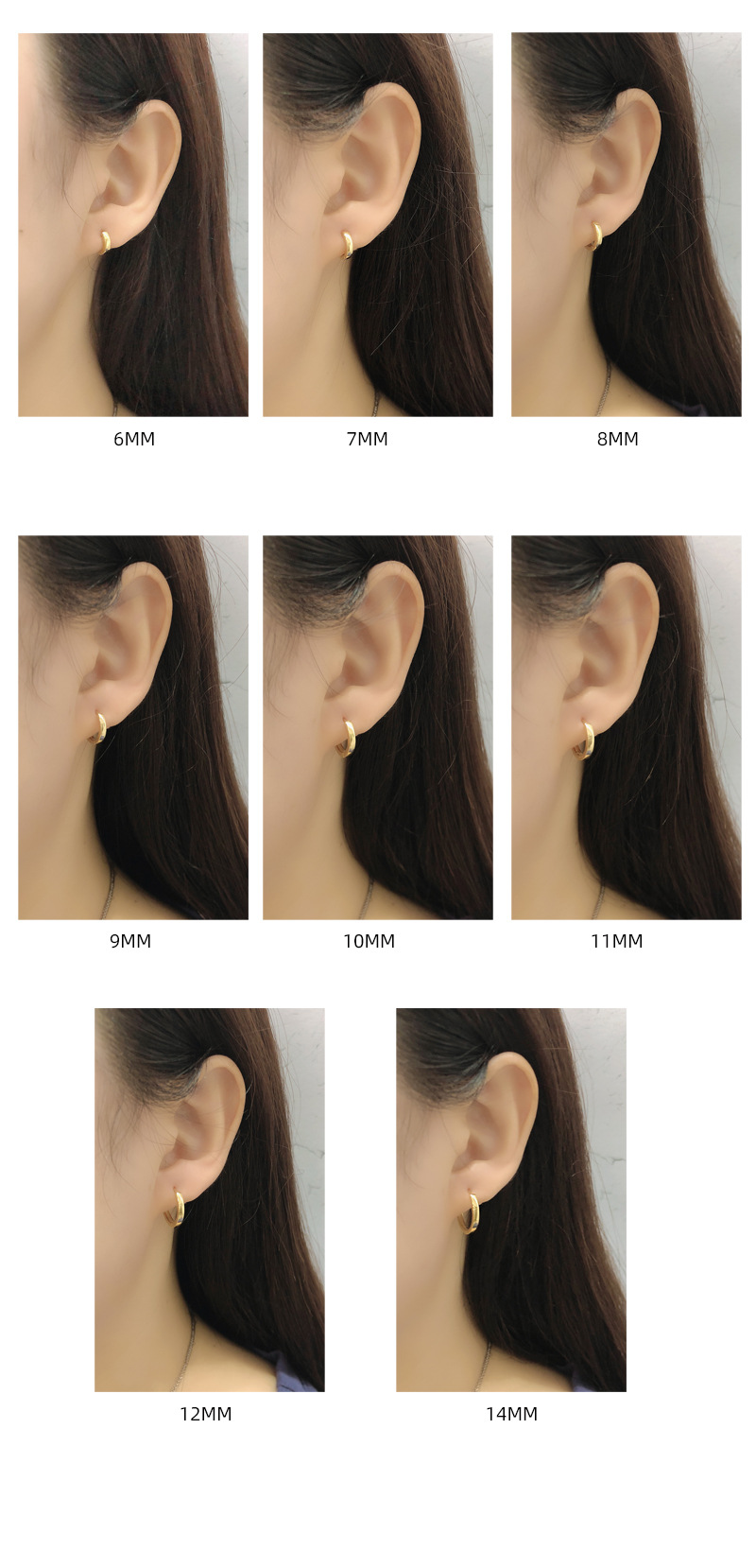 Mode Cercle Argent Sterling Placage Des Boucles D'oreilles 1 Paire display picture 1